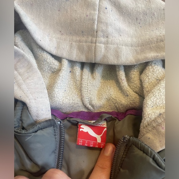 Puma vest sweater zip up jacket puffer - Picture 4 of 5